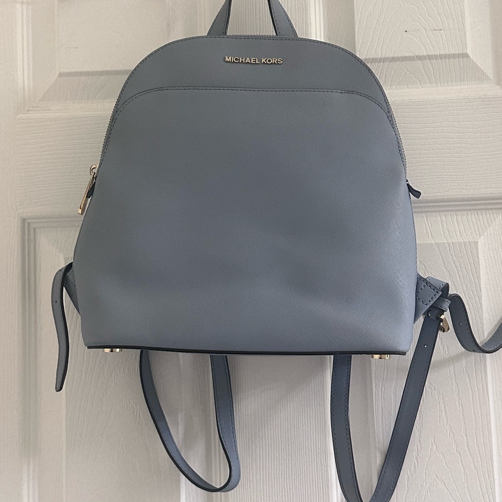 Michael Kors Soft Blue Backpack - image 1